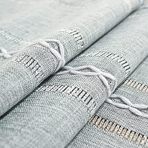 Chassic Rustic Farmhouse Style Linen Table Runner, Boho Handmade