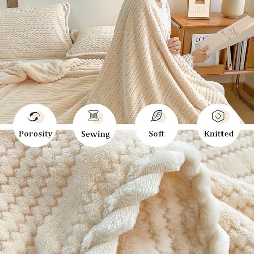 Sherpa Fleece Throw Blanket,Super Soft Throw Blanket Coral,Plush Fuzzy