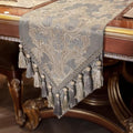 Loom and Mill Luxury Jacquard Damask Table Runner 108 Inches Long