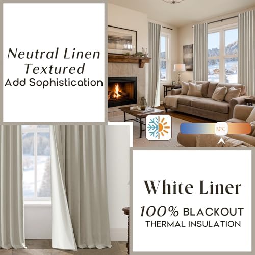 PANELSBURG 96 Inch Window Curtains 2 Panel Sets,Blackout Thermal Room