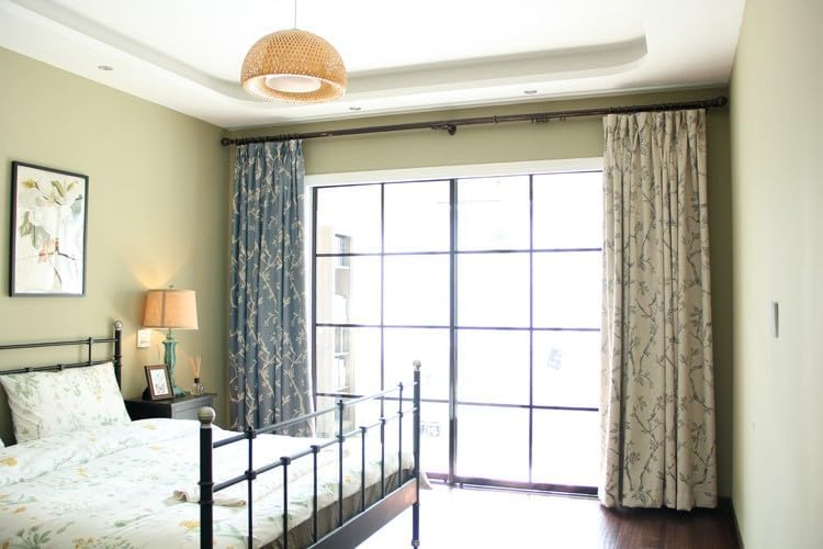 Jacquard Curtains Blackout Curtains for Bedroom 72 Inches Long,Back