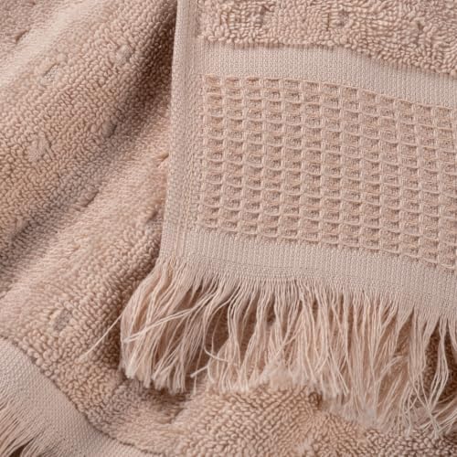 SOFE H&L | NADIAS Decorative Turkish Bath Towel Set, 6-Piece | Moon