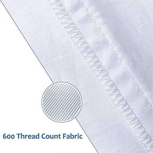 Precoco Queen Pillow Cases Set of 2 | 100% Cotton White Pillowcases