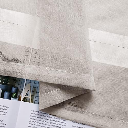 Beydodo 63 Inch Curtains Sheer, Curtains for Living Room Set 2 Panels