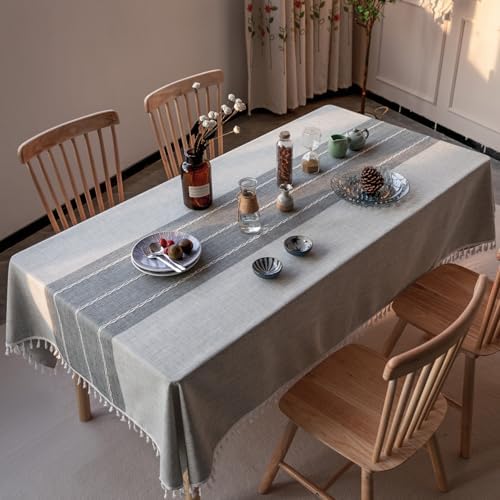 Deep Dream Tablecloth, Embroidered Waterproof Table Cloth Cotton Linen