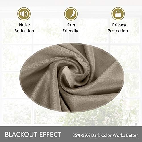 cololeaf Velvet Curtains for Bedroom - Window Treatments Curtain