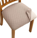 Fuloon Dining Chair Seat Covers Stretch Slipcovers, 4 Pack, Khaki