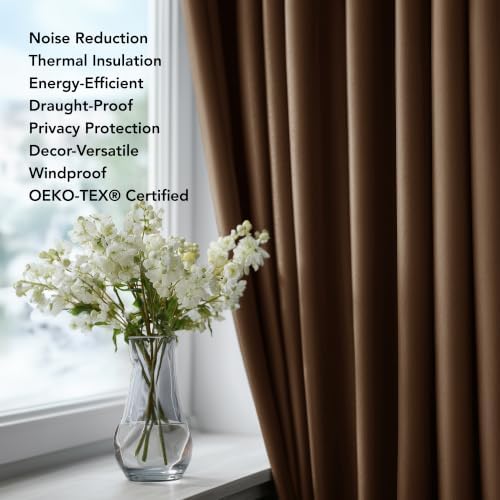 Deconovo Blackout Curtains for Bedroom, Living Room 72 Inch Long 2