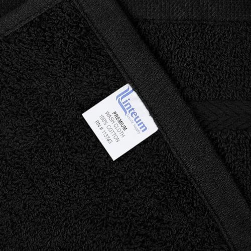 Linteum Textile Face Towel Set, 12x12 Inch, 100% Soft Cotton, 16