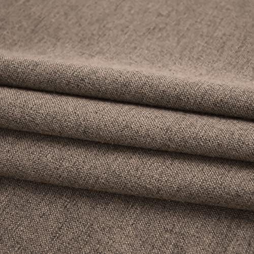 Brown Curtains Kitchen Linen Textured 92 inch Length Living Room