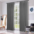 ChadMade Pinch Pleat Blackout Curtain Heavyweight 84 Inches Long Drape