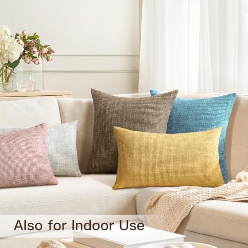 Artscope Outdoor Waterproof Throw Pillow Covers 20x20 Inch Decorative