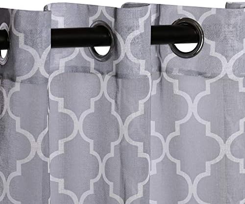 Superior Embellished Poppy Sheer Curtains, Window Accents, Perfect for
