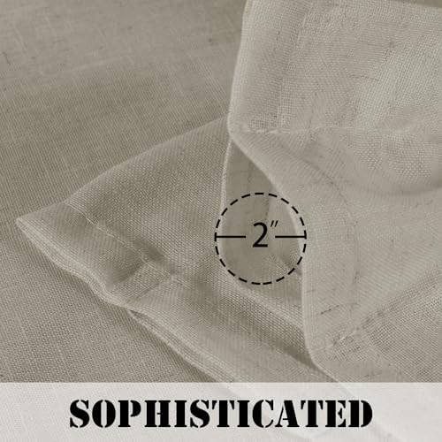 H.VERSAILTEX Linen Curtains Elegant Natural Linen Blended Curtains