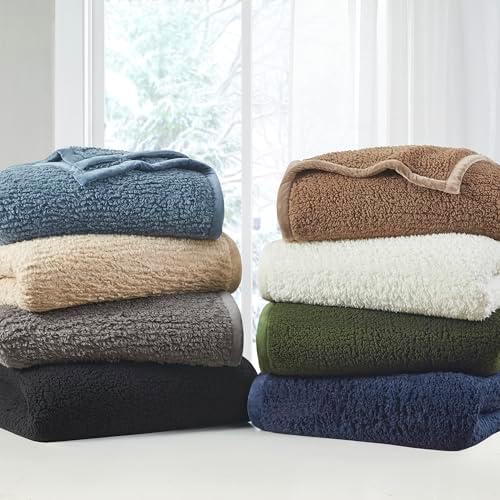 Woolrich Burlington Berber Blanket Super Soft, Cozy Lightweight Cover
