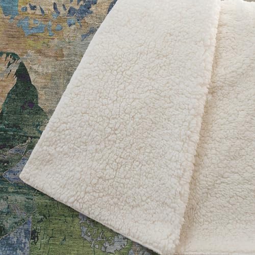 Addison Rugs ASB555 Taupe 50" x 70" Oversized Sherpa Throw Blanket