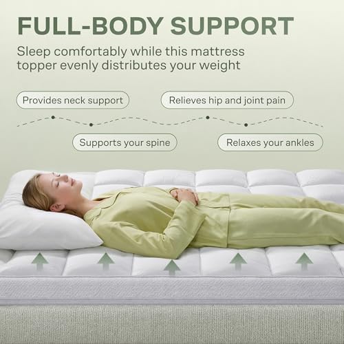 Extra-Thick Mattress Topper with 20" Deep Pocket - Queen Size