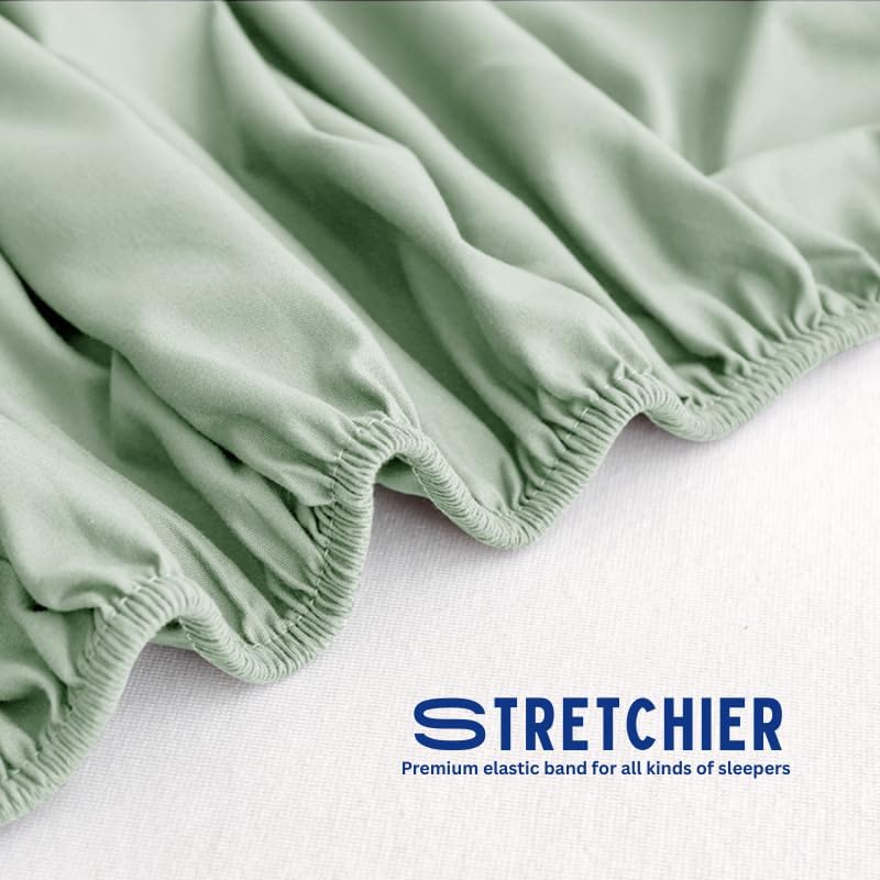 Extra Deep Pocket Fitted Sheet Only - Fits Extra Thick Beds & Toppers