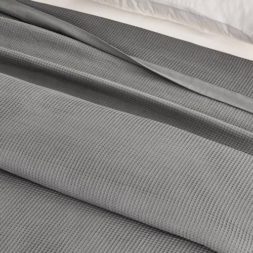 Great Bay Home 100% Cotton Blanket for King Size Bed | Lightweight and