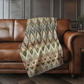 Addison Rugs ASB617 Taupe 50" x 70" Oversized Sherpa Throw Blanket