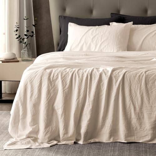 SLEEP ZONE Twin Sheet Set, 3 Pcs Soft Prewashed Luxury Bedding Sheets