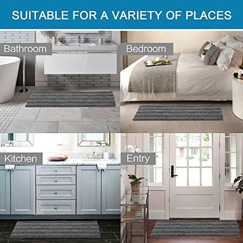 H.VERSAILTEX Bathroom Rugs Bath Mat Runner Rug Non Slip Kitchen Rug