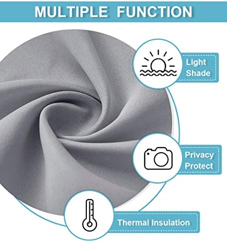 RYB HOME Blackout Curtains for Bedroom Living Room Nursery 63 inches