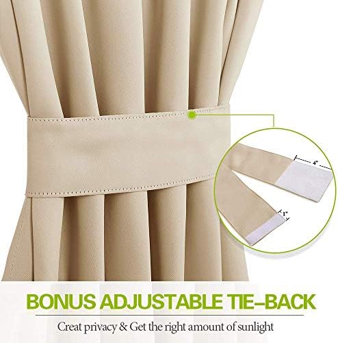 Archu Sheets Back tab Blackout Window Curtain Panels & Drapes Hall