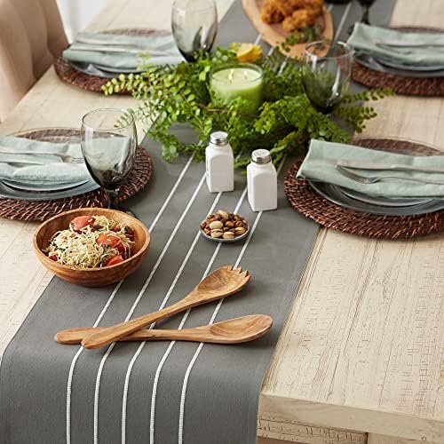 DII Tassel Stripe Tabletop Collection Decorative, Machine Washable