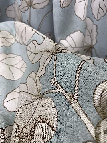 Room Darkening Curtains 72 inches Long for Living Room Floral Jacquard