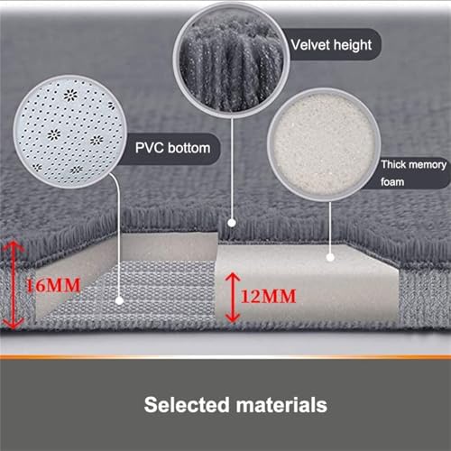 Bathroom Rugs Sets 2 Piece Thick Bath Rug Carpet Memory Foam Bath Mat
