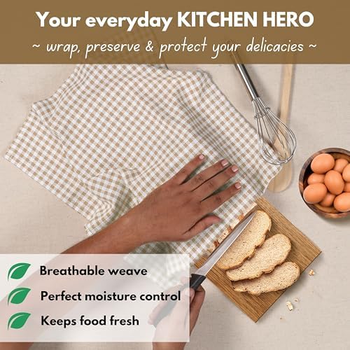 Native Fab Gingham Check Kitchen Dish Towels 16"x26" Set of 12-100%
