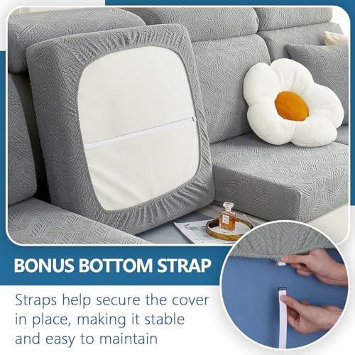 hyha Individual Couch Cushion Covers, Sofa Seat Cushion Covers