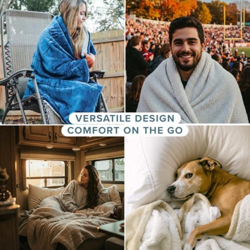 Bare Home Sherpa Fleece Blanket (King, Antique White)