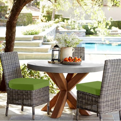 idee-home Outdoor Chair Cushions Set of 4, 17 x 17 Outdoor Seat