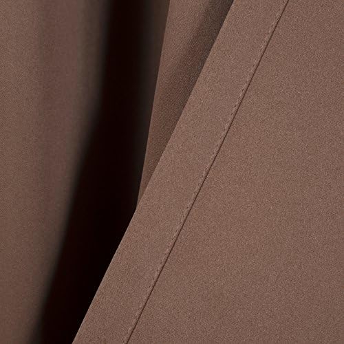 Home Fashion Basic Thermal Insulated Blackout Curtains - Back Tab/Rod