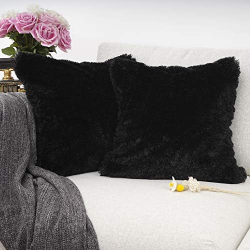 YOUR SMILE Pack of 2, Decorative New Luxury Series Merino Style Fur