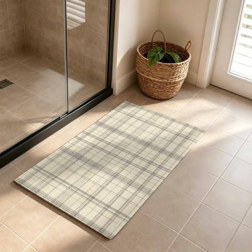 Check Plaid Door Mat Indoor Welcome Mats Front Door Mat Outside