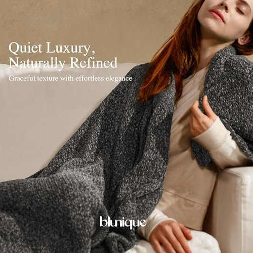 Chenille Throw Blanket for Couch, Cozy Soft Blanket Lightweight