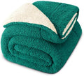 Exclusivo Mezcla Reversible Sherpa Fleece Blanket Twin Size, 60x80