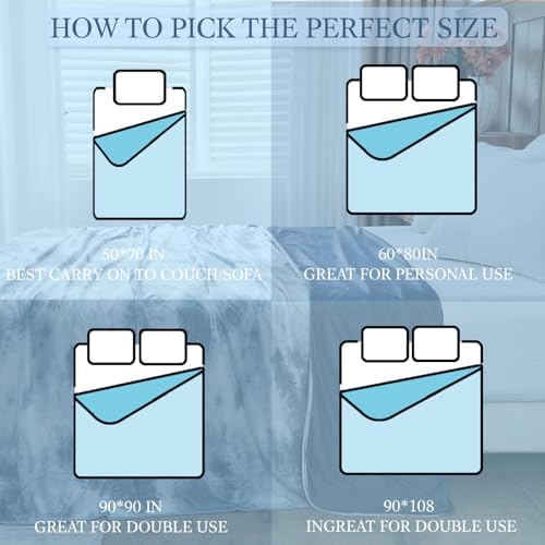 Cooling Blanket Queen Size, 90"x90" Cooling Blankets for Hot Sleepers