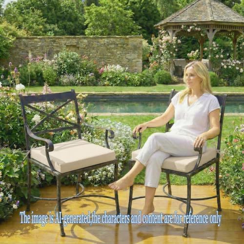 Outdoor Furniture Cushions 18"X18"X3", Waterproof Garden Lawn Patio