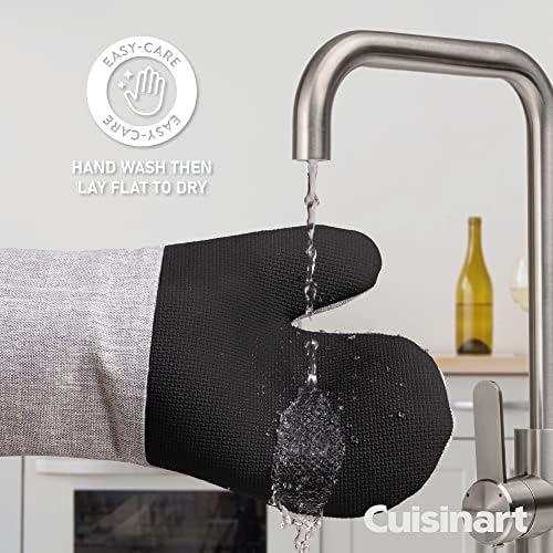 Cuisinart Neoprene Grey Oven Gloves Set of 2 - Oven Mitts with