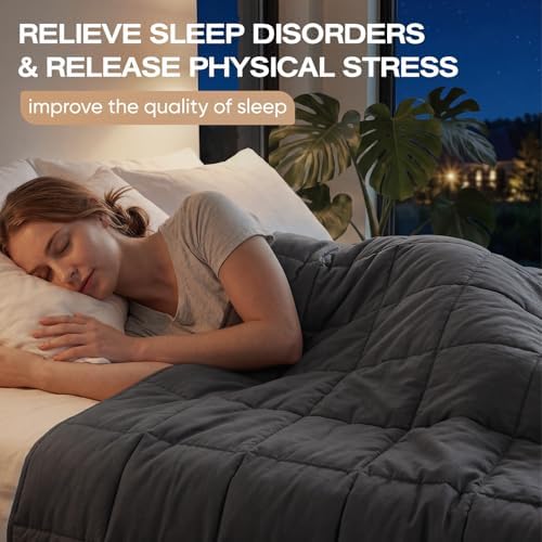 RJOP Cooling Weighted Blanket for Adults (20lbs, 60"x80") Heavy
