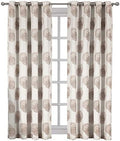 Royal Hotel Lafayetee Brown, Top Grommet Jacquard Window Curtain
