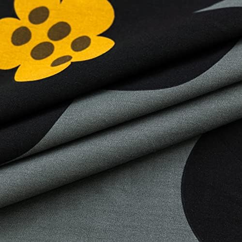 YuHeGuoJi Cartoon Flower Duvet Cover Queen 100% Cotton 3 Pcs Set 1