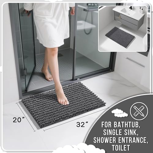 Yimobra Bathroom Rugs Non Slip Washable 32x20 Inch - Ultra Soft