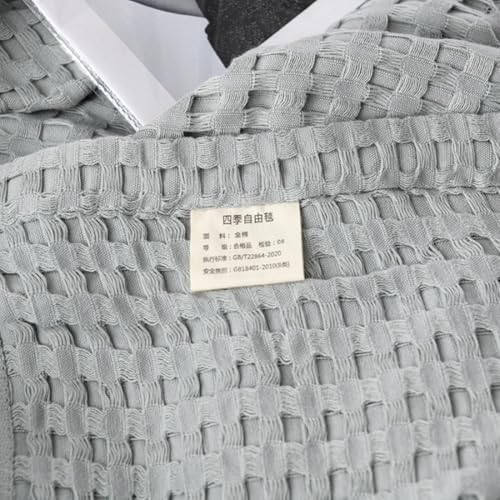 LGYKUMEG 100% Cotton Blanket Queen Size for Bed - Lightweight and Soft