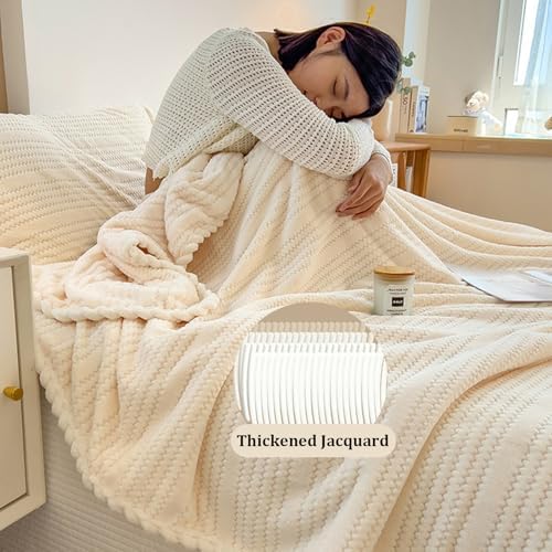 Sherpa Fleece Throw Blanket,Super Soft Throw Blanket Coral,Plush Fuzzy