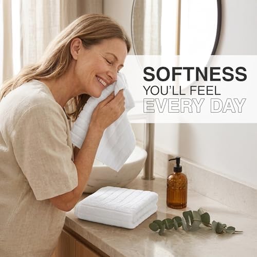 6 Piece Towel Sets for Bathroom - Includes 2 Bath Towels, 2 Hand